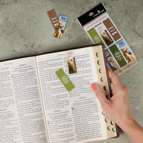 Christian Art Gifts Scripture Magnetic Page Marker Set: Cute Dogs - color: Cute Multicolor Dogs