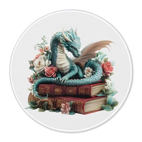 Gothic Floral Green Dragon Mouse Pad for Desk 7.9x7.9, Book Lovers Gifts, Academia Dragon Bookish Mousepad for Work Computers Laptop Home Office Dorm Desk Accessories A4 - color: Cute Sloth 34