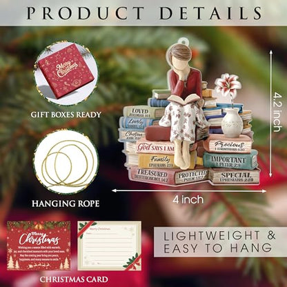Christian Bible Gifts for Women, God Says I Am Car Hanging Ornament for Mom - color: G Says You Are - Ao Do