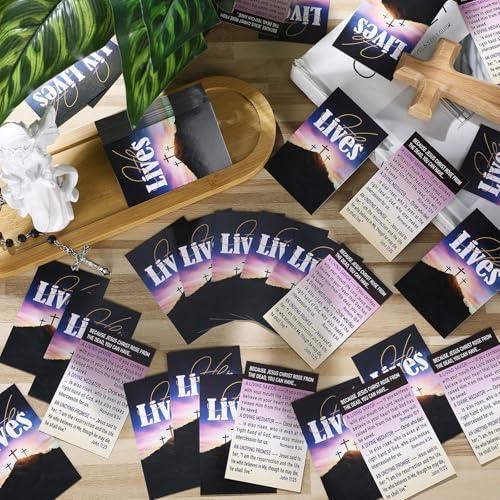 200 Pcs Gospel Tracts Salvation Cards,He Lives - style: He Lives