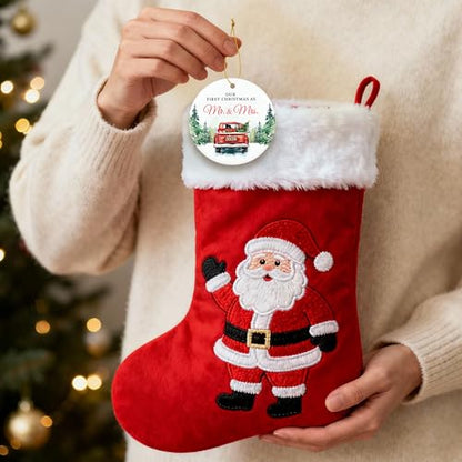 ZAGKOO First Christmas Married Ornament 2026 - Mr and Mrs Wedding Ornament - color: First Mr & Mrs 2026