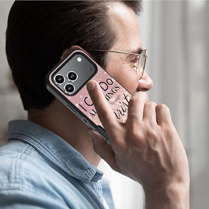 Case for iPhone 18 Pro & iPhone 17 Pro, Quote Bible Verse Philippians 4-13 - color: Christian Quote Bible Verse Philippians 4-13, size: iPhone 18 Pro / 17 Pro