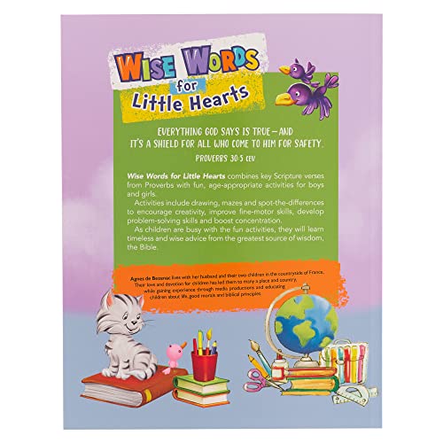 Wise Words for Little Hearts Coloring Book and Activity Fun Book From Proverbs