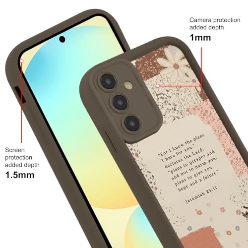 Christian Case for Samsung Galaxy S25, Aesthetic Bible Verse Flower Pattern Design Collage Phone Cover, TPU Shockproof Protective Shell for Samsung S25 6,2" - color: Flower