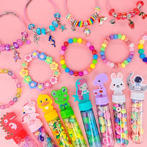 leitait 24 Pack Bracelet Wands,Charm Bracelet Jewelry Making Kit,Arts Crafts for Kids,Unicorn Party Favors Supplies,Goodie Bags Stuffers,Classroom Prizes,Birthday Gifts for Girls Ages 4-8 Years Old - color: 24 Bracelets