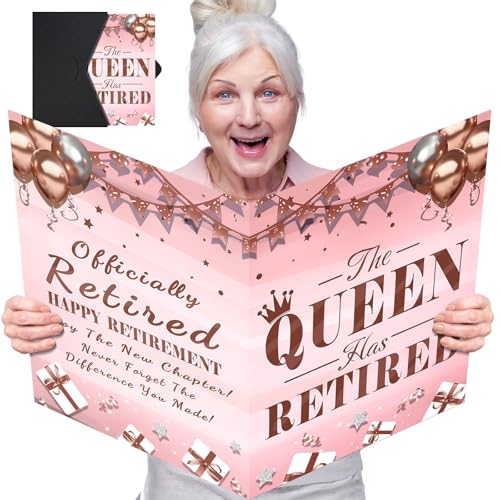 Large Retirement Card Signing, Giant Retirement Guest Book, Rose Gold Pink - style: Retirement-Rose Gold