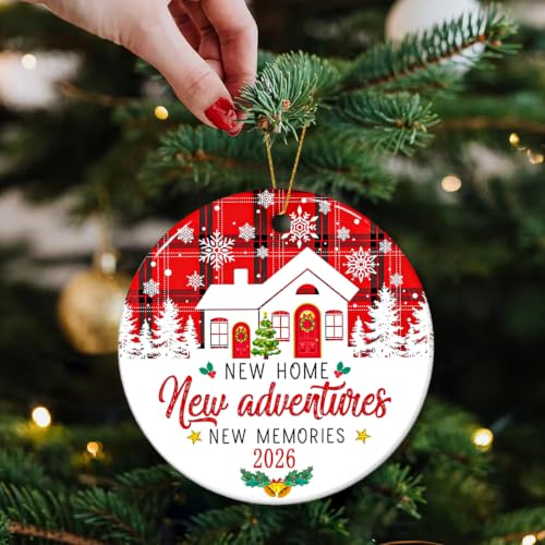 New Home Ornament 2026, House Warming Gifts New Home Christmas Ornament, Housewarming Gift for Homeowners, Couple, Women, First House Apartment Gift Ideas - color: New Home