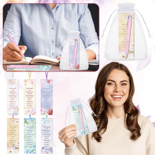 Dispowreath 36 Pcs/18 Set She is Clothed with Strength Dignity Church Gifts - style: She is Clothed with Strength and Dignity