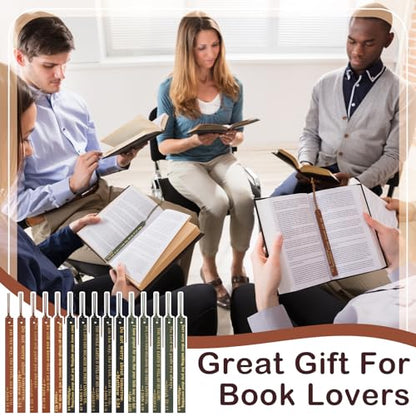 Skyygemm 30 Pcs Christian Leather Bookmarks for Bible Religious Gifts