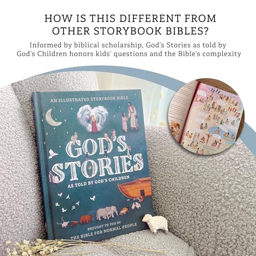 God's Stories as told by God's Children - Illustrated Bible Story Book for Children, Kids & Toddlers - Religious Gifts for Christians