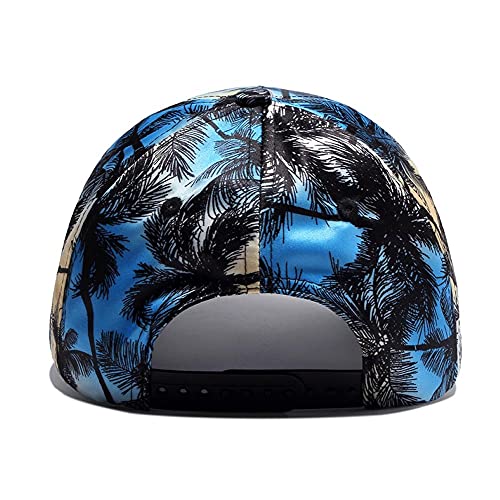 Quanhaigou Baseball Cap Dad Hat Adjustable Fashion Hats for Men Women Polo Trucker Unisex Style Headwear - color: Blue Tree