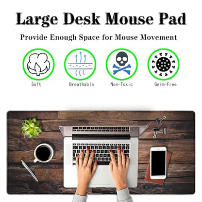 Gaming Mousepad Computer Desk Pad, Computer Desk Mats XXL Mouse Pad, Pc Gaming Mat Waterproof Non-Slip Rubber Base, 35.4" X 15.7" for Work/Game/Office, Pink and blue Board - color: Pink,blue