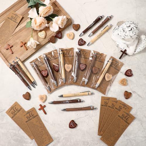 Motiskyy 24 Sets Christian Gift Bulk Bible Emergency Numbers Bookmark