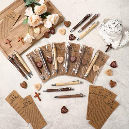 Motiskyy 24 Sets Christian Gift Bulk Bible Emergency Numbers Bookmark