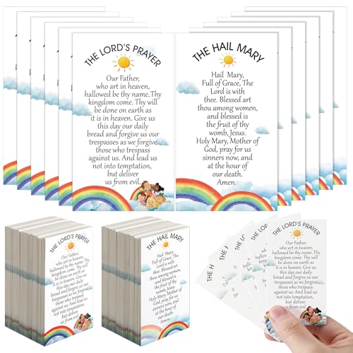 Relithick 240 Pcs the Hail Mary Holy Cards Bulk Catholic Gifts