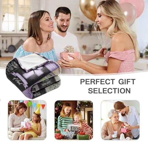 Child of God Christian Throw Blanket 50 x 60, Bible Verse Scripture Patchwork Inspirational Religious Gift for Women Men Teens, Baptism Confirmation Birthday Christmas, Prayer Room Decor (Christian)