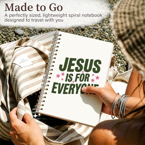 Enkvke Christian Motivational Inspirational Notebook A5 - color: Jesus is for everyone-A5