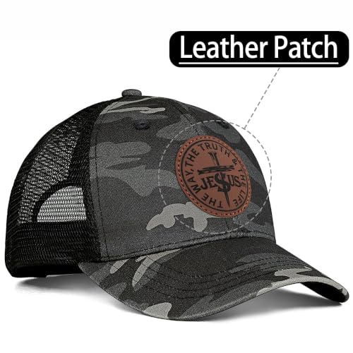 Christian Hats for Men Women Religious Gifts - color: Jesus- Camo
