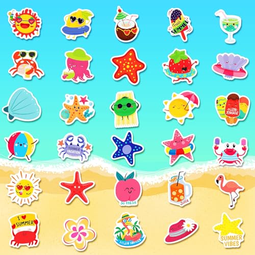 300Pcs Summer Stickers for Kids, Hawaiian Beach Stickers, Tropical Stickers - style: 300Pcs Summer Stickers