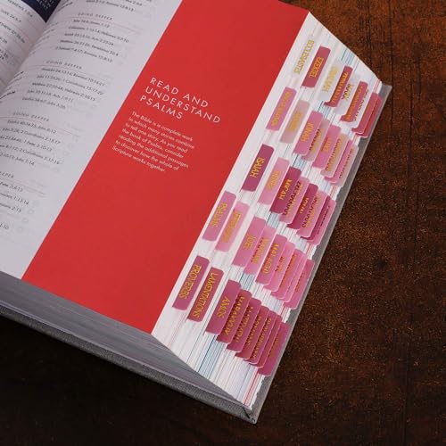 Laminated Bible Tabs, Reposition Large Print Stickers, Easy to Read and Apply Bible Tabs for Women and Man (Gold Foil Pink) - color: Gold Foil Pink