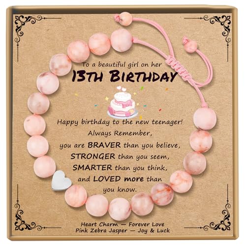 Sereney Birthday Gifts for Girls, 1-16 Year Old Girl Birthday Bracelet Gift - style: 13th Bday