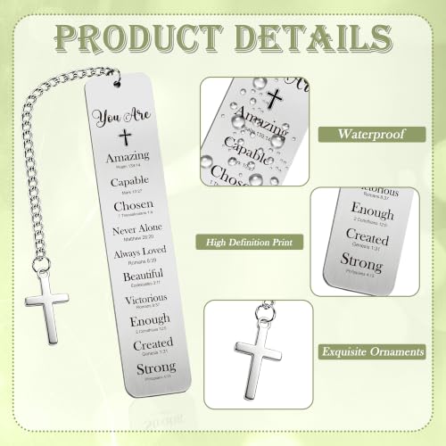 Bible Book Mark for Women, You are Amazing Metal Set with Pen - style: You Are Amazing