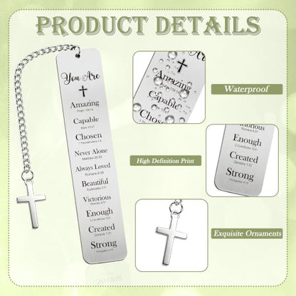 Bible Book Mark for Women, You are Amazing Metal Set with Pen - style: You Are Amazing