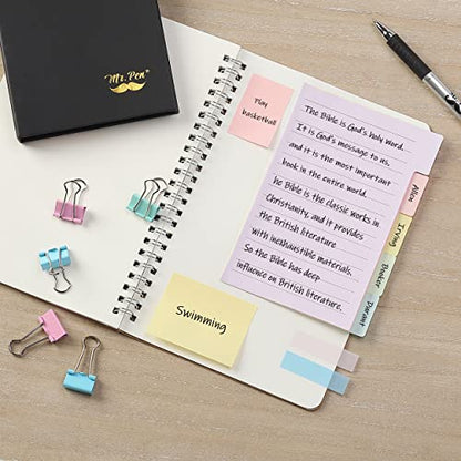 Mr. Pen- Sticky Notes Set, 820 Pack, Ruled - color: Muted Pastel, size: 1 Set (Pack of 2)
