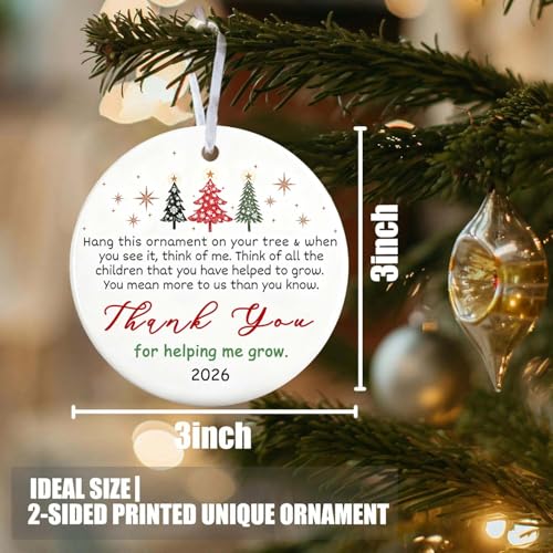 Christmas Ornaments 2026 - Thank You Gifts - Appreciation, Boss Day Ideas for Women, Men, Coworkers, Bosses, Teachers - Retirement, Farewell, Going Away - color: Thank You05