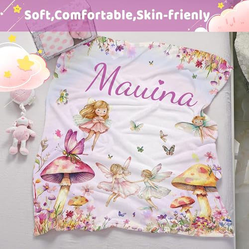 Personalized Baby Princess Blanket for Girls with Name - color: Princess