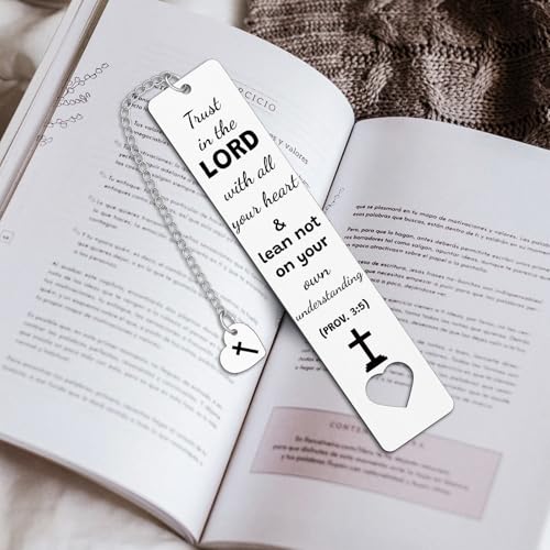Bible Verse Bookmark Christian Gifts for Women Men Inspirational Religious Gifts Catholic Spiritual Gift Easter Mothers Day Birthday Gift for Mom Dad Friends Book Lovers Reading Accessories