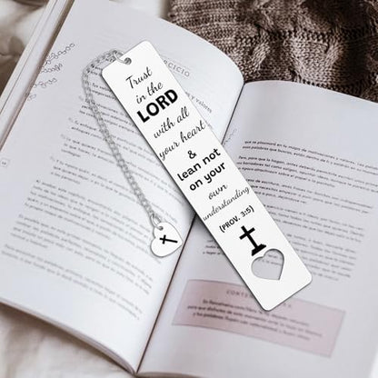 Bible Verse Bookmark Christian Gifts for Women Men Inspirational Religious Gifts Catholic Spiritual Gift Easter Mothers Day Birthday Gift for Mom Dad Friends Book Lovers Reading Accessories
