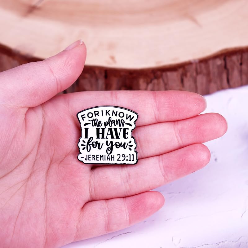 For I Know The Plans I Have For You Enamel Pin Jeremiah 29:11 Badge Christian Brooch For Backpacks Coats Hats Accessories