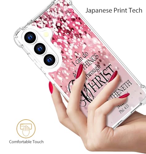 for Samsung Galaxy S26+ Plus Case - Pink Bible Verses - color: Pink Bible Verses, size: Galaxy S26+ Plus