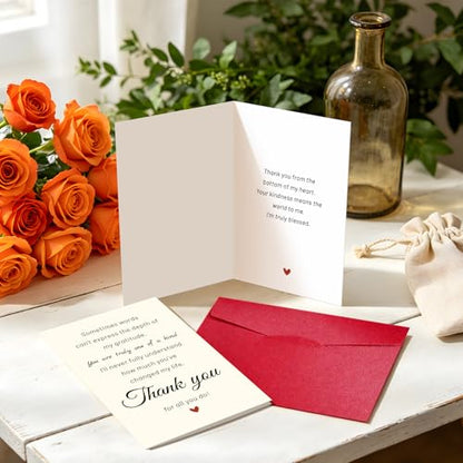 Thank You Cards for Coworkers Teacher Friend Appreciation Thank You Gifts - color: DXI#042