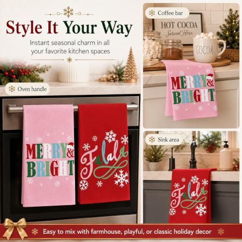Christmas Kitchen Towels Set of 2