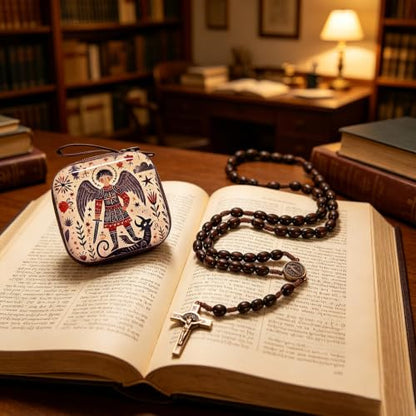Catholic Rosary Beads, Rosarios Cross Pendant Decorative Prayer Box - color: Style-3