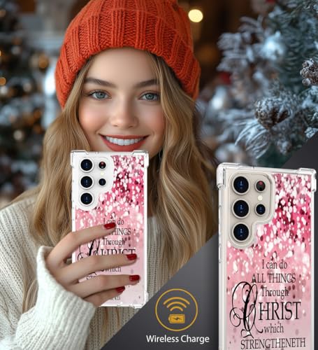 for Samsung Galaxy S25 Ultra Case - Pink Bible Verses - color: Pink Bible Verses, size: Galaxy S25 Ultra