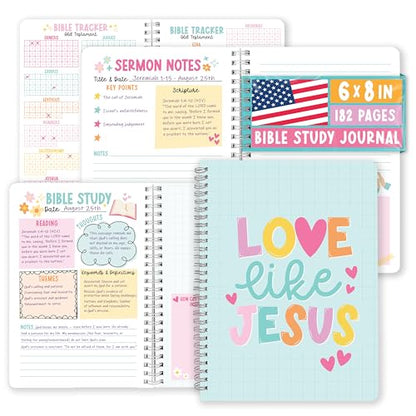 Guided Bible Study Journal for Women - Bible Journal for Women - color: Teal Pastel