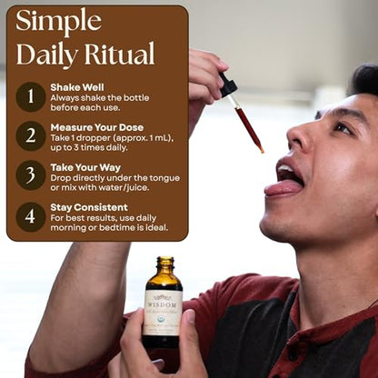 Organic Turmeric, Frankincense and Myrrh – Herbal Supplement Blend for Energy, Detox, Focus, Immunity & Stress – Non-GMO Vegan Tonic with Milk Thistle – Wisdom Bible Based Blend – 2oz Liquid Drops - style: Pack of 3