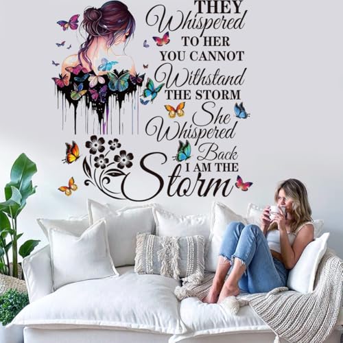 Vinyl Wall Decals Inspirational Quotes Wall Decals Peel and Stick Vinyl Motivational Wall Stickers Positive Lettering Wall Sticker for Living Room Bedroom - color: Inspirational 2