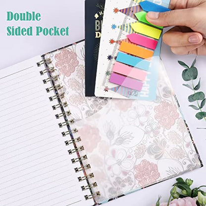 4 Pack Spiral Notebook, A5 Lined Journal for Women, College Ruled 160 Pages - color: 4pack, size: A5