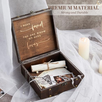 AW BRIDAL Bridal Shower Gifts Mr and Mrs Wedding Keepsake Box for Couples - color: Mr & Mrs
