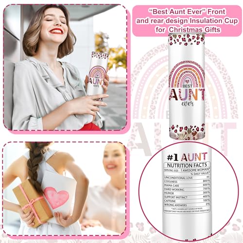 Silkfly 3 Pcs Best Aunt Ever Gifts Set for Thanksgiving Christmas Day - style: Best Aunt Ever