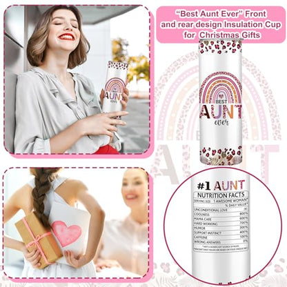 Silkfly 3 Pcs Best Aunt Ever Gifts Set for Thanksgiving Christmas Day - style: Best Aunt Ever