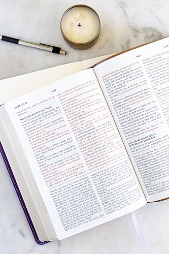The KJV Study Bible, Large Print [Violet Floret]