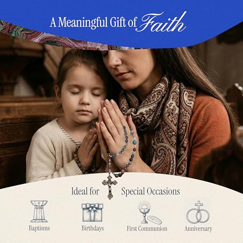 Handmade Catholic Rosary Beads - color: Green