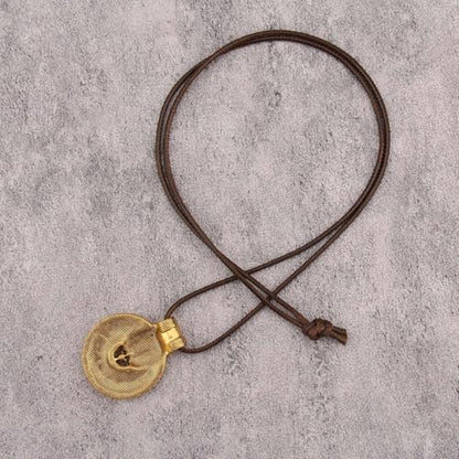 Leather Necklace for Women Long Boho Pendant Hippie Choker Necklace Bohemian Layered Leather Rope Wooden Jewelry Gifts - style: Vintage Boho Necklace