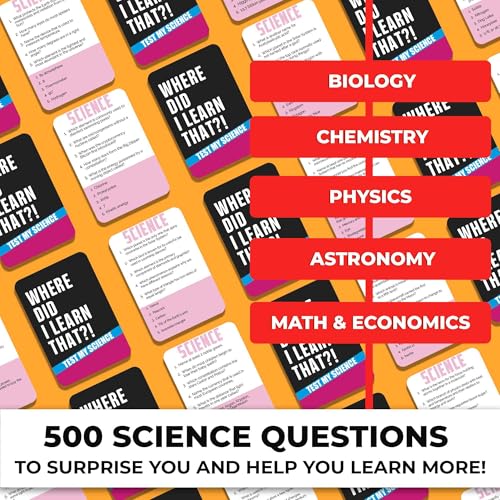 Trivia Card Games for Adults — Family Board Games for Teens and Adults - color: 3. Science