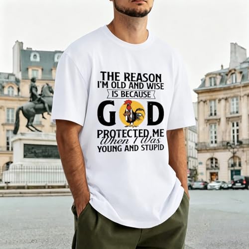 Christian Shirts for Men Jesus God Shirt Religious Bible Verse Tshirts Inspirational Faith Tee Graphic Funny Tees - color: White, size: XX-Large